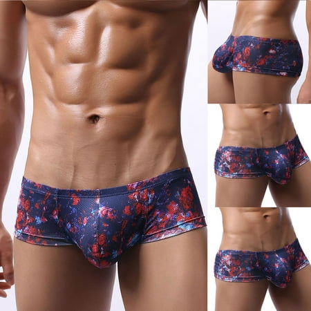 

Juebong Men s Fashion Sexy Casual Comfortable Breathable Printed Mid-Low Waist Panties