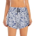 thumbnail image 2 of Logiee sea animals Print Women 2 in 1 Running Shorts,High Waisted Athletic Shorts,Gym Workout Shorts with Liner Pockets-X-Large, 2 of 7