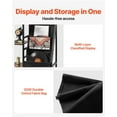 thumbnail image 6 of 3-Tier Black Metal Record Player Shelf for Vinyl Storage, Includes LED Lights & USB Ports, 6 of 11