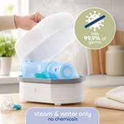 Chicco 3-in-1 Electric Steam Sterilizer for Baby Bottles, Pacifiers, Toys and More - White