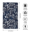 thumbnail image 2 of Balery Cherry Blossoms on Navy Background Toalla de Microfibra Premium con Estampado – 27.5x16 pulgadas, Alta Absorción, Suave y Aterciopelada, Secado Rápido, 2 of 6