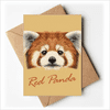 Chestnut Red Panda Animal Greeting Cards You are Invited Invitations
