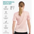thumbnail image 2 of Merino.tech Women's Short Sleeve T-Shirt - Merino Wool Tee with Merino Sox Included, Deep Blue - S, 2 of 7