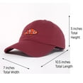 thumbnail image 3 of DALIX Clownfish Baseball Cap Tropical Dad Hat for Men Women's Hats in Maroon, 3 of 7