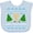 AE-Light Blue, variant on Inktastic Happy Chrismukkah Sweater Style with Menorah and Trees Boys or Girls Baby Bib