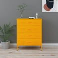 thumbnail image 4 of vidaXL Commode pour Chambre à Coucher Buffet Armoire de Rangement Acier, 4 of 6