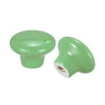 thumbnail image 4 of 38x28mm Ceramic Drawer Knobs, 10 Pack Mushroom Shape Door Pull Handles Green, 4 of 6