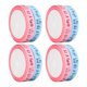 thumbnail image 4 of 8 rollos de 5 yardas de cinta de satén para baby shower, cinta temática rosa y azul, cinta decorativa para baby shower, fiesta de cumpleaños, 4 of 14