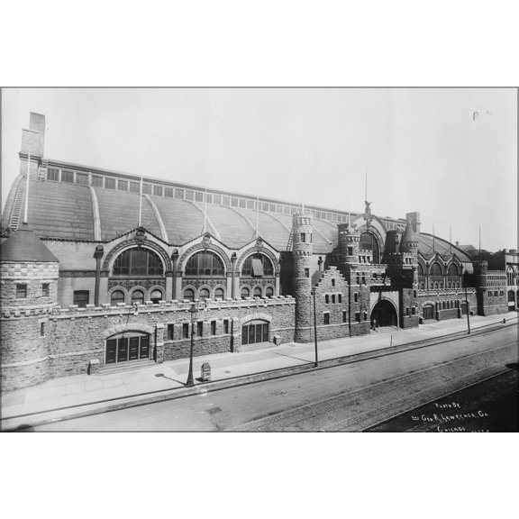 24"x36" Gallery Poster, Coliseum building, Chicago. Exterior view. 1900s