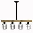thumbnail image 4 of Lalia Home 32" Farmhouse 4-Light Beam Pendant, Light Wood, 4 of 9