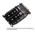 thumbnail image 3 of M.2 SSD to U.2 Adapter 2in1 M.2 NVMe and SATA-Bus NGFF SSD to PCI-E U.2 SFF-8639 Adapter PCIe M2 Converter,Without Shell, 3 of 5