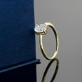 thumbnail image 3 of Gem Stone King 10K Yellow Gold IGI Certified Lab Grown Diamond Solitaire Ring for Women | 1 Ct Oval Cut | D-E Color | VS1-VS2 Clarity | Size 6.5, 3 of 4