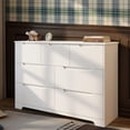 thumbnail image 6 of White Dresser with 7 Deep Drawers, Large Wood Storage Chest with Cutout Handles & Smooth Gliding Drawers for Bedroom, Living Room, 6 of 7
