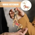 thumbnail image 2 of TABLZONE Horse Pendant Key Ring in Pink Zinc Alloy for Everyday Use 1Pack, 2 of 6
