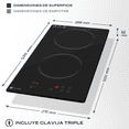 thumbnail image 2 of FLINE | Parrilla de Inducción Magnética Empotrable 2 Quemadores 1500W 110v | Belfast 2, 2 of 8