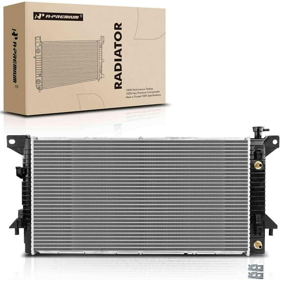 A-Premium Engine Coolant Radiator Assembly with Transmission Oil Cooler Compatible with Ford F-150 2010-2014 V8 6.2L, Automatic Transmission