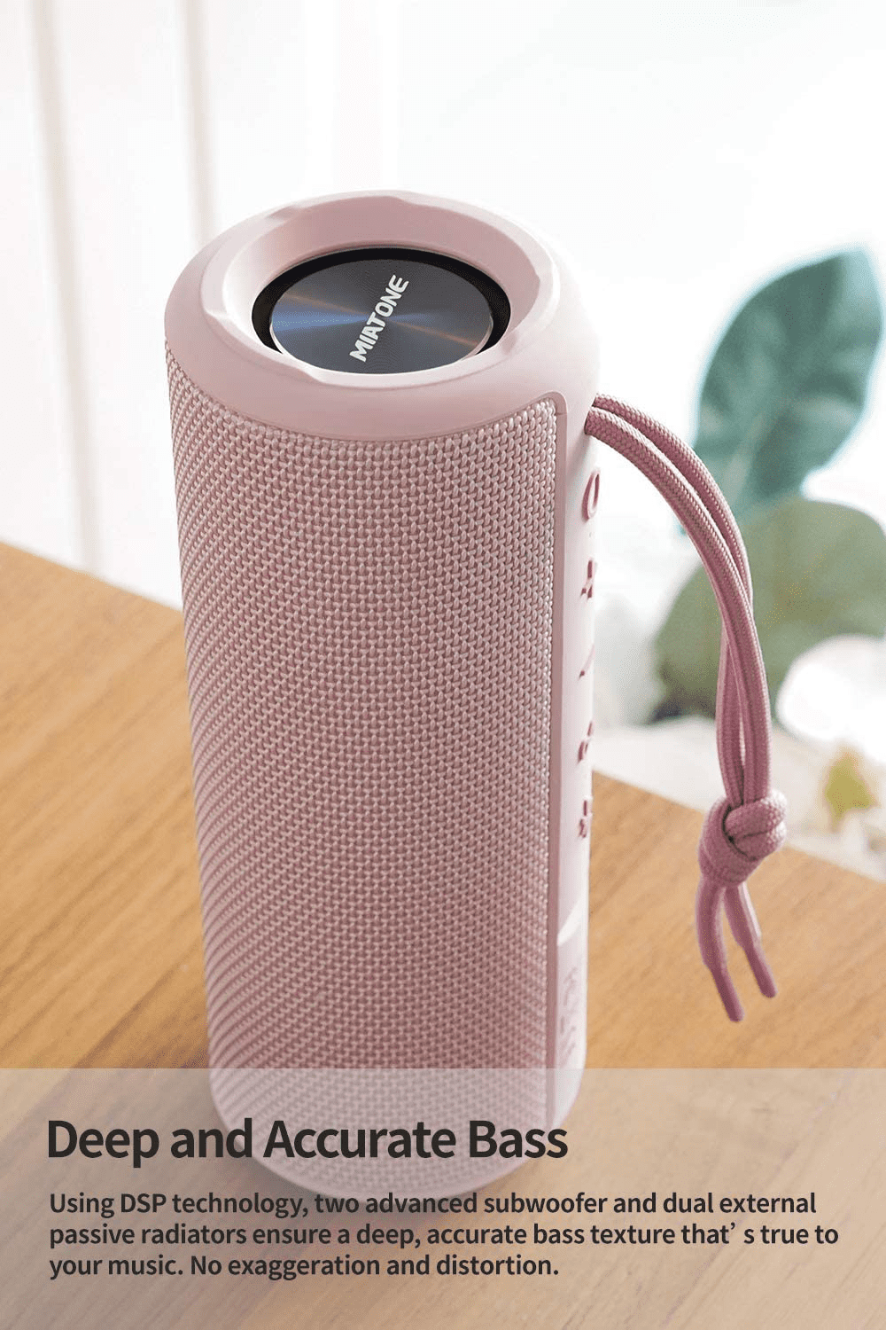 MIATONE Outdoor Portable Bluetooth Wireless Speaker (Waterproof