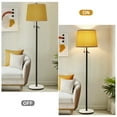 thumbnail image 4 of NATYSWAN Lamp Shades Set of 2, Yellow Drum Lampshades for Table Lamp, Floor Lamp,Fabric Modern Shade Replacement,10*13in,Harp Included, 4 of 8