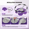 thumbnail image 7 of Petal Non-slip Spinning Chair for Autistic Kids, Autism Kids Metal Base Swivel Chair for Coordination, Sit and Spin Swivel Chair for Kids Toys, Carousel Spin Seat for Sensory Kids,Autism Chair(Purple), 7 of 7