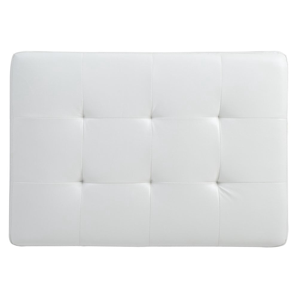 Glory Furniture Revere Ottoman in White Color