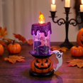 thumbnail image 6 of Halloween Night Light with Skull Candle and 3.5X3.5X6 Inches, Battery Operated Table Lamp for Gothic Halloween Decor and Mantel Decor and Shelf Decor, Creepy Halloween Decorations, 6 of 7