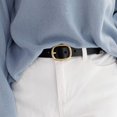 thumbnail image 4 of Belt Women's Head Layer Pure Cowhide Premium Versatile Casual Jeans Belt Stylish Simple Pin Buckle Belt Women, 4 of 6