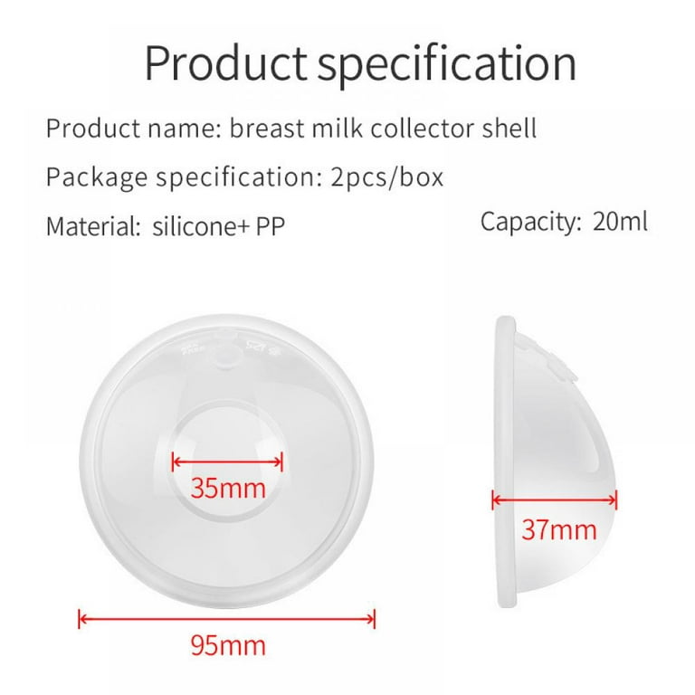  Breast Shell Milk Collector & Contact Nipple Shield Milk  Catcher for Breastfeeding Relief Set - Lactation Nursing Collection Cups  Catchers - Let Down Catcher in Bra Reusable Leak Pads Replacement : Baby
