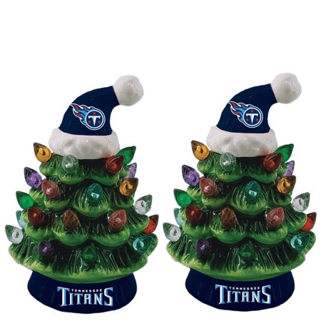 Tennessee Titans 2-Pack 4 Ceramic LED Christmas Tree Set Tennessee Titans 2-Pack 4 Ceramic LED Christmas Tree Set