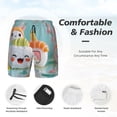 thumbnail image 3 of Fuzoiu Kawaii Sushi Characters Delight Print Men's Swim Shorts,Quick-Dry Double-Layer Swim Trunks,Board Trunks,Beach Shorts Swimwear Bathing Suits-XX-Large, 3 of 6