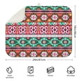 thumbnail image 2 of Bohemian floral dish drying mat 18x24 Inch made from microfiber, reusable and absorbent, great for daily drying and kitchen protection, 2 of 5