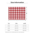thumbnail image 5 of Disketp Red Plaid Daisy Flannel Blankets - Thick and Warm Blanket for Winter, Soft Fuzzy Plush King Blanket for All Seasons60"x50", 5 of 6