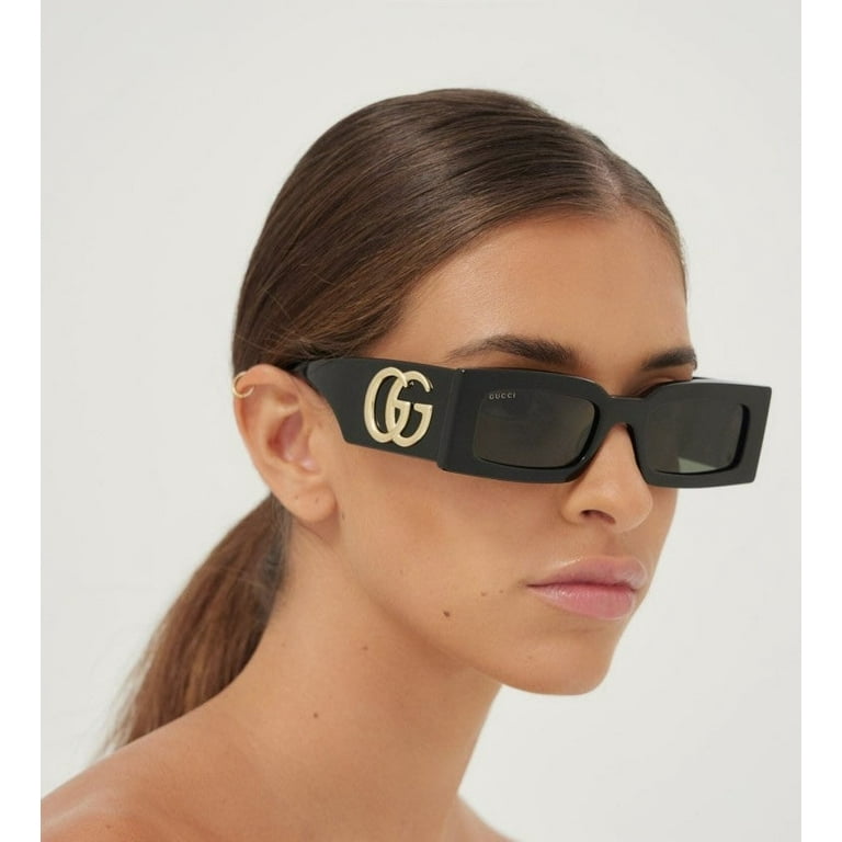 Gucci GG1425S-001 Black square Ladies Sunglasses for Womens