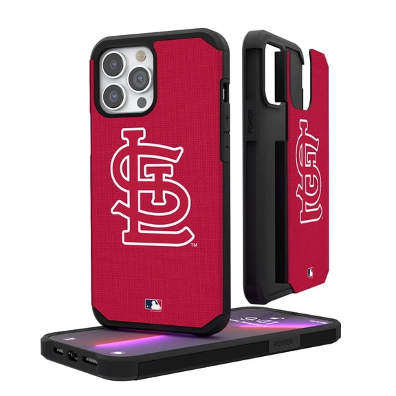 St. Louis Cardinals iPhone Solid Design Rugged Case