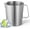 32 ounces, variant on 2L 18/8 Stainless Steel Measuring Cup with Handle and Pour Lip, 304 stainless pitcher with marking with handle, 68OZ/2 Liter- 8 Cup, Heavy-Duty Pitcher