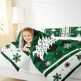 thumbnail image 4 of Castle Fairy Xmas Tree Snowflake 2Pcs Bedding Comforter Set for Teens Boys Girls,Geometric Plaid Grid Twin Comforter Sets,Merry Christmas Breathable Bedding Set,Ultra Soft Home Decor, 4 of 8