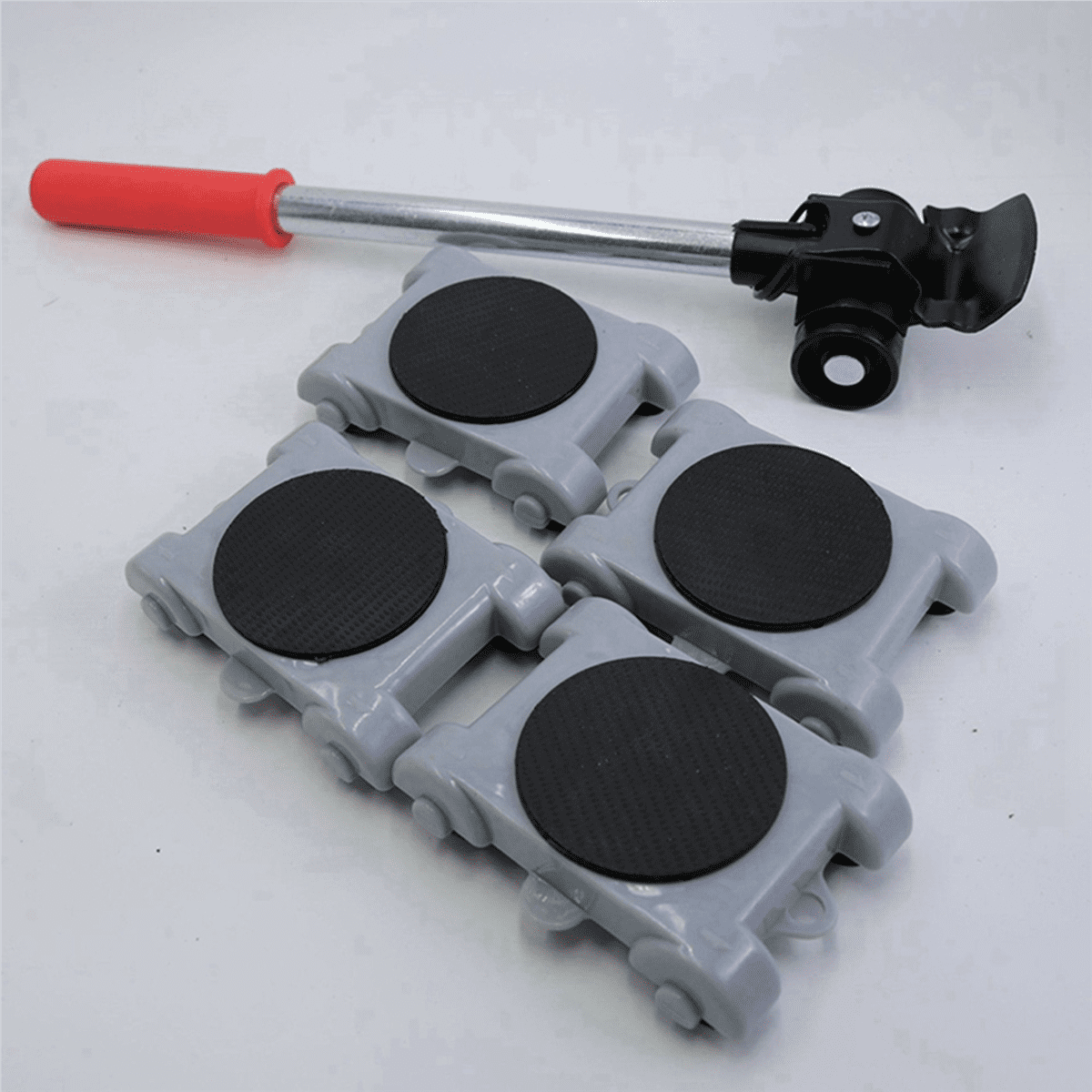 8X Heavy Duty Furniture Lifter Transport Mover Slides Wheel Furniture Mover Tool Set Wheel Roller Bar Moving Hand Tools