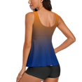 thumbnail image 3 of Women Swimsuits For Women Two Piece Bathing Suits Floral Print Tank Top With Boyshorts Tummy Control Swimming Suits, 3 of 6