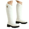 thumbnail image 3 of Women Boots Winter Flat Thick Knee-High Warm Knight Snow Boot, 3 of 7