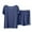 Blue, variant on VISALY Pajama Short Sets Women, Women's Shorts Short Sleeves Casual Two-Piece Pajamas Leisure Suit Women Loose Trendy Women's, Womens Sleepwear Set Sleepwear Sets Womens Pajama Shorts, Black,L