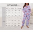 thumbnail image 5 of Cueply Womens Plus Size Pajama Set Long Sleeve Pjs for Women Soft Sleepwear Loungewear Nightwear With Pockets, 5 of 7