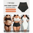 thumbnail image 6 of Shapewear Panties for Women Tummy Control Underwear Mid Wasited Invisible Butt Lifting Shaping Brief, 6 of 8