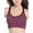 Purple, variant on Women's Active Middle Impact Keyhole Seamless Mesh Racerback Sports Bra Adjustable Straps Padded