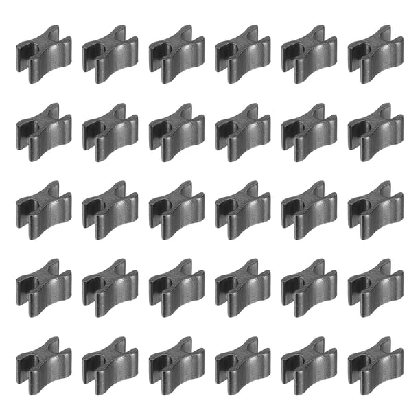 Uxcell 30 Pcs Retenedores de deslizadores de cremallera, Tapones de fondo #10 para reemplazo de deslizadores
