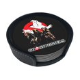 thumbnail image 2 of Movie Ghostbusters Round Coaster Set Of 6 Tabletop Protection Mats Leather Drink Cup Coasters Kitchen Coffee Decor, 2 of 8