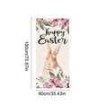 thumbnail image 3 of Cortina de puerta de Pascua | Decoración de fiesta de poliéster | Multicolor 70,87×35,43 pulgadas | Cubierta completa de la puerta | Fácil eliminación de configuración | Bandera de entrada |, 3 of 6