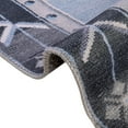 thumbnail image 6 of Unique Loom Timeless Collection Area Rug - Thomas (2' x 3' 1" Oval Blue Gray/Gray), 6 of 12