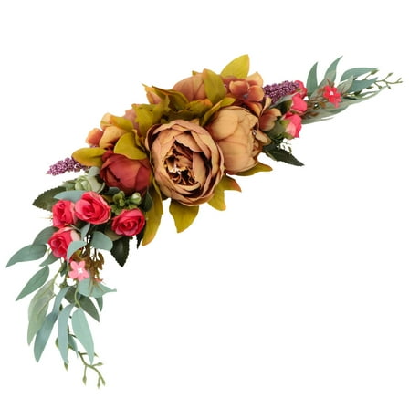 Artificial Flower Door Lintel Wreath Hanging Decoration for Wall, Baby Shower, Home and Party Decor