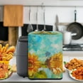 thumbnail image 4 of ZUXONGSY Sunflower Oil Painting Air Fryer Cover Kitchen Appliance Protective Cover with Bottom Edge Polyester Electric Pressure Cooker Cover Anti-Fingerprint for Women Wife Gifts, 4 of 7