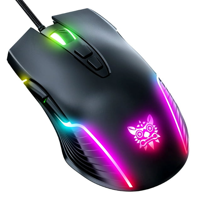 Mistaha ONIKUMA CW905 7 Keys Wired Gaming Mouse Ergonomic Mouse with 6-level Adjustable DPI Colorful