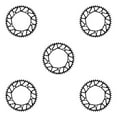 thumbnail image 2 of Youkk Alloy Crank set - Durable Precise Fit Smooth Operation - Guaranteed Compatibility Bicycles Crank 48T  black 5Set, 2 of 6